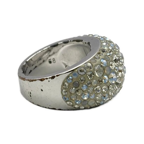 Auth SWAROVSKI - Silver Clear White Hardware Swarovski Crystal Ring #8 - Picture 5 of 5